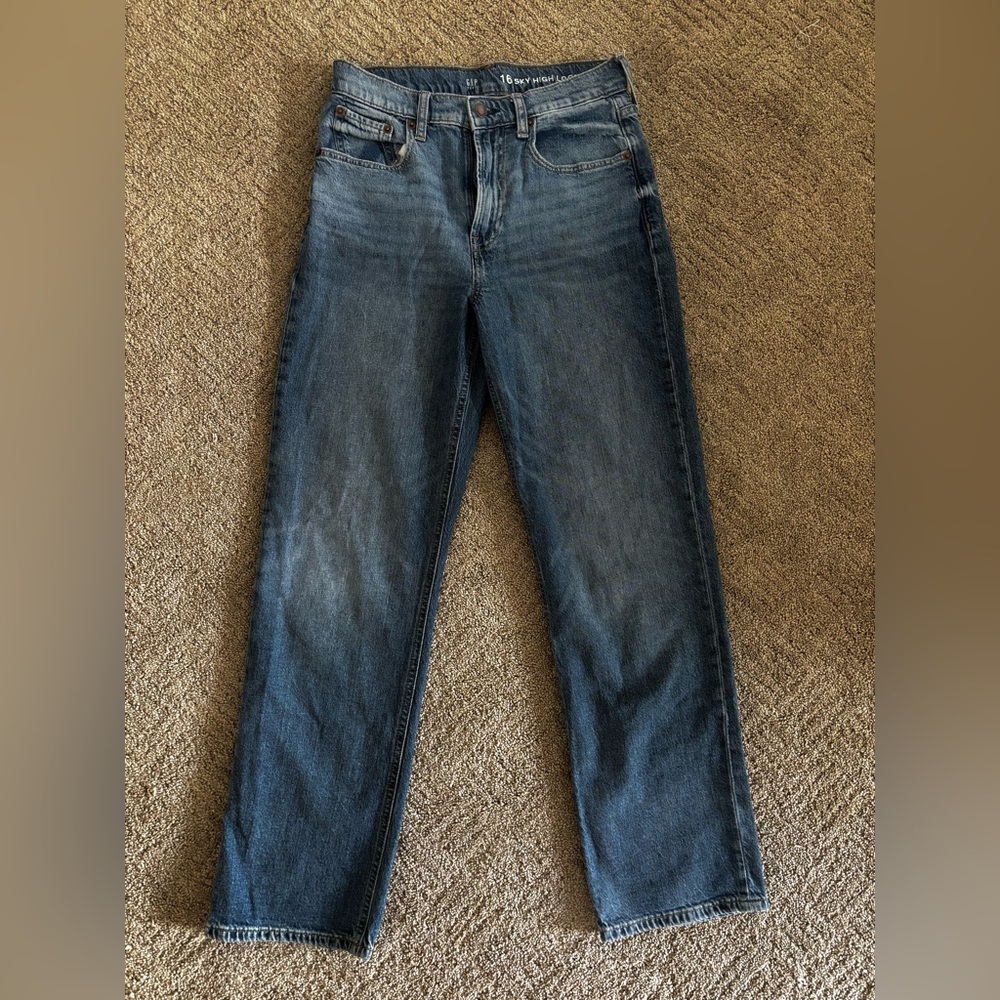 GAP Teen Sky High Loose Denim Jeans
